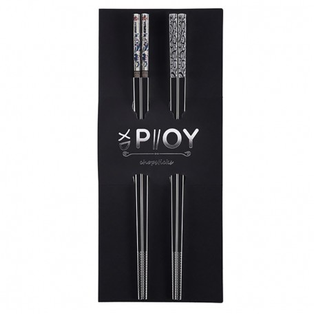 Набор металлических палочек для еды Eco1shop PIIOY 23.5 см