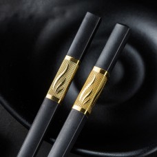 Plastic chopsticks Eco1shop Black 24 cm