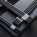 Пластиковые палочки для еды с узорами Eco1shop Черные 24 см