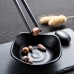 Пластиковые палочки для еды с узорами Eco1shop Черные 24 см