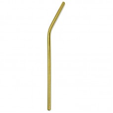 Metal straw Eco1shop Curved Gold