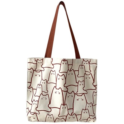 Сумка из хлопка на молнии Eco1shop Котята 40 x 32 x 5 см