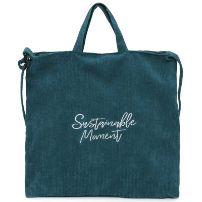 Сумка из вельвета на змейке Eco1shop Sustainable Moment 40 x 38 х 6 см