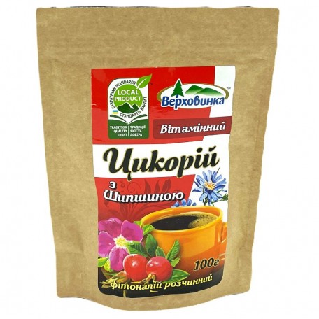 Натуральный цикорий Верховина с Шиповником 100 г