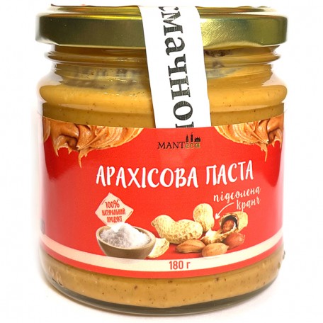 Арахисовая паста MANTeca Кранч подсоленная 180 г