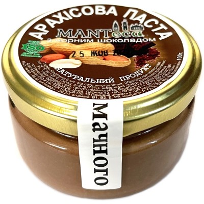 Арахисовая паста MANTeca с черным шоколадом 100 г