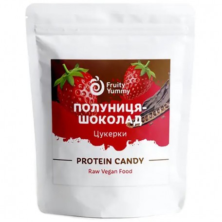 Конфеты Протеиновые Клубника-Шоколад Fruity Yummy 60 г