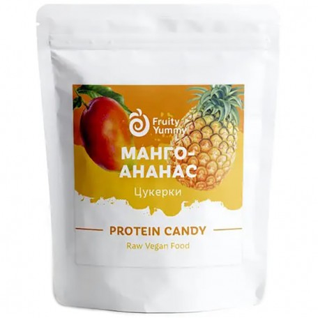 Конфеты Протеиновые Манго-Ананас Fruity Yummy 60 г