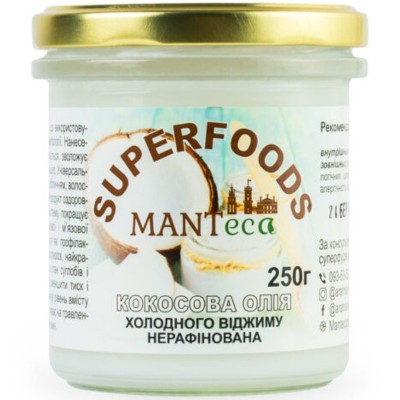 Кокосовое масло MANTeca 250 г