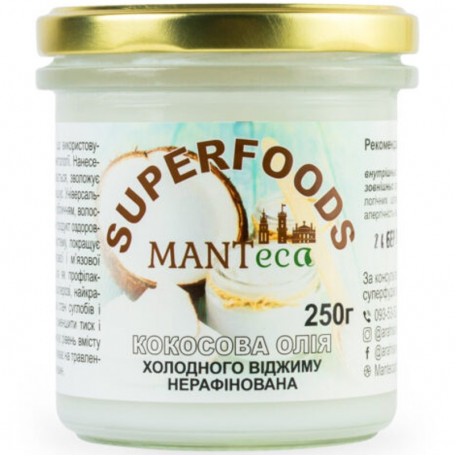 Кокосовое масло MANTeca 250 г