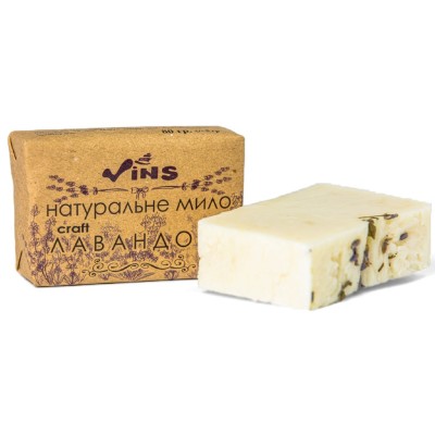 Натуральное крафтовое мыло Vins Лавандовое