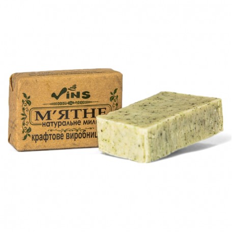 Натуральное крафтовое мыло Vins Мятное