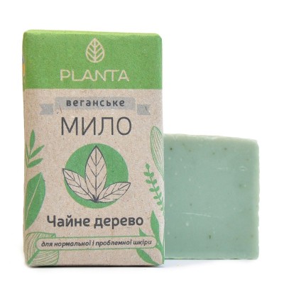Натуральное веганское мыло Planta Чайное дерево