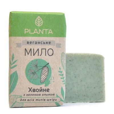 Натуральное веганское мыло Planta Хвойное