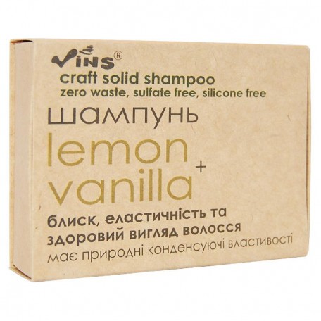 Натуральный шампунь Vins Lemon & Vanilla 85 г