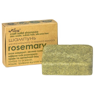 Натуральный шампунь Vins Rosemary 85 г