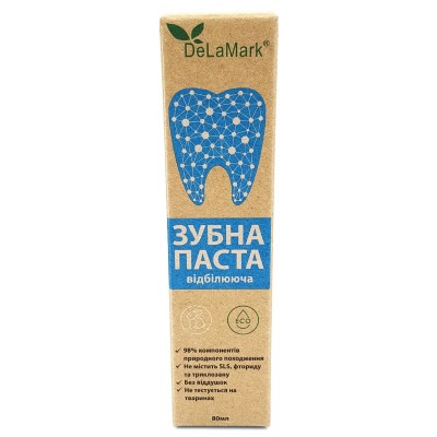Натуральная зубная паста DeLaMark Отбеливающая