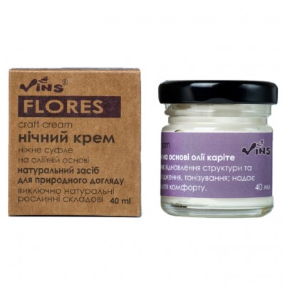 Крем масляный для лица Ночной Vins Flores 40 мл