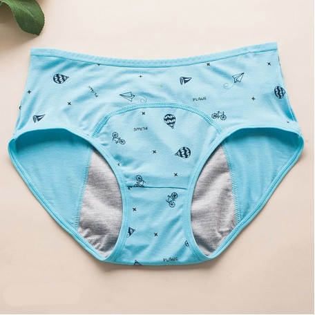 Физиологические трусы подростковые для менструации Eco1shop Cute Голубой