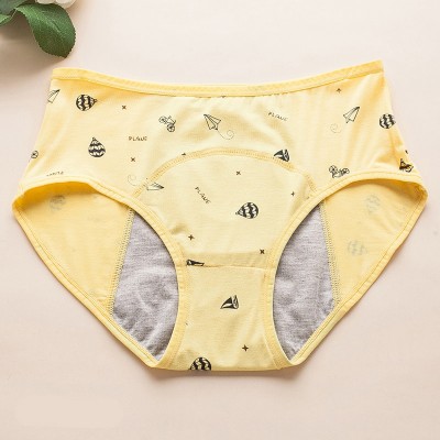 Физиологические трусы подростковые для менструации Eco1shop Cute Желтые