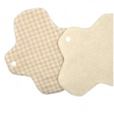 Daily reusable cotton pad on button Eco1shop Beige 18 cm