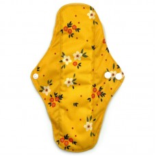 Reusable pad bamboo fiber with coal Eco1shop With drawing 27 cm